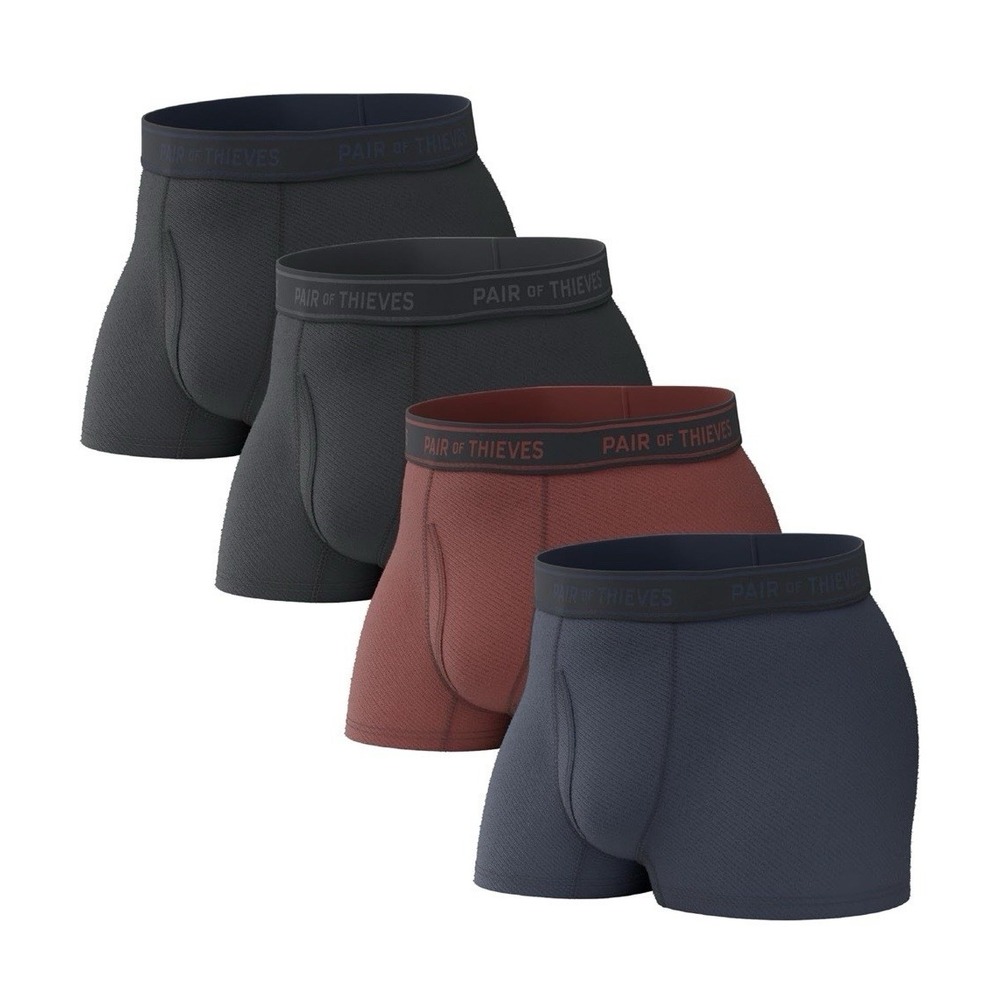 Pair of Thieves Men Every Day Kit Trunks | Underwear for Men | 4 Pack | Size L